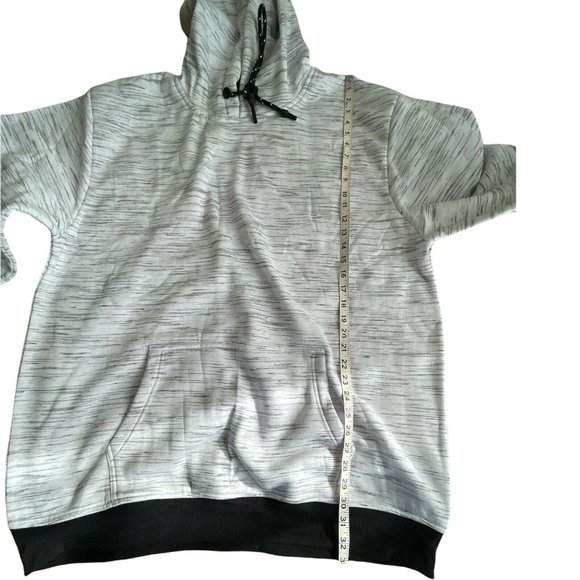 🔧Men’s hoodie Big Tall Size 4XL STEVE’S JEANS White Fleece kangaroo Pockets - Picture 11 of 11